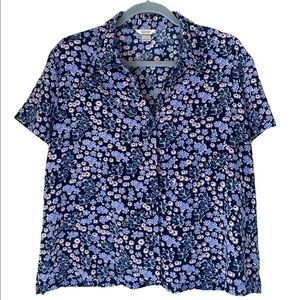 Vintage Floral Button-Down